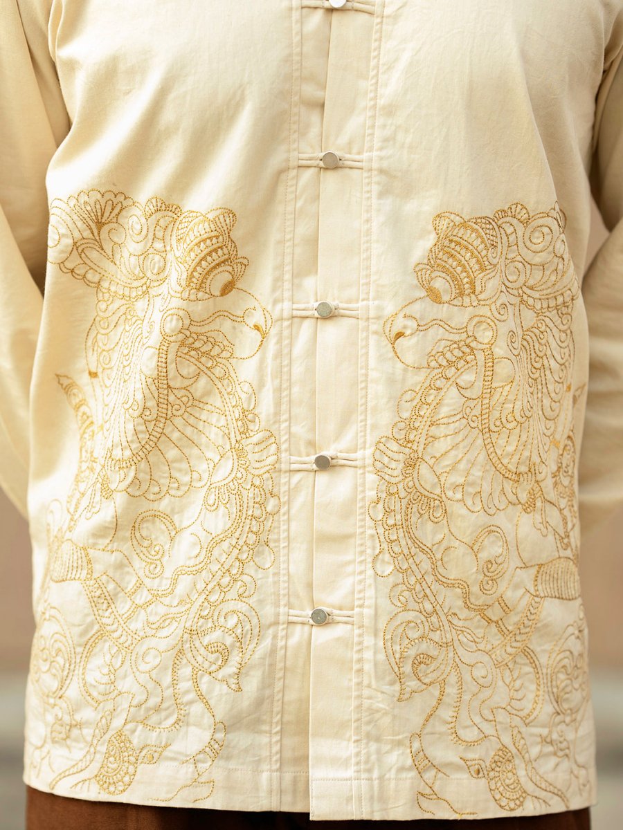 Simha Yali Embroidered Shirt